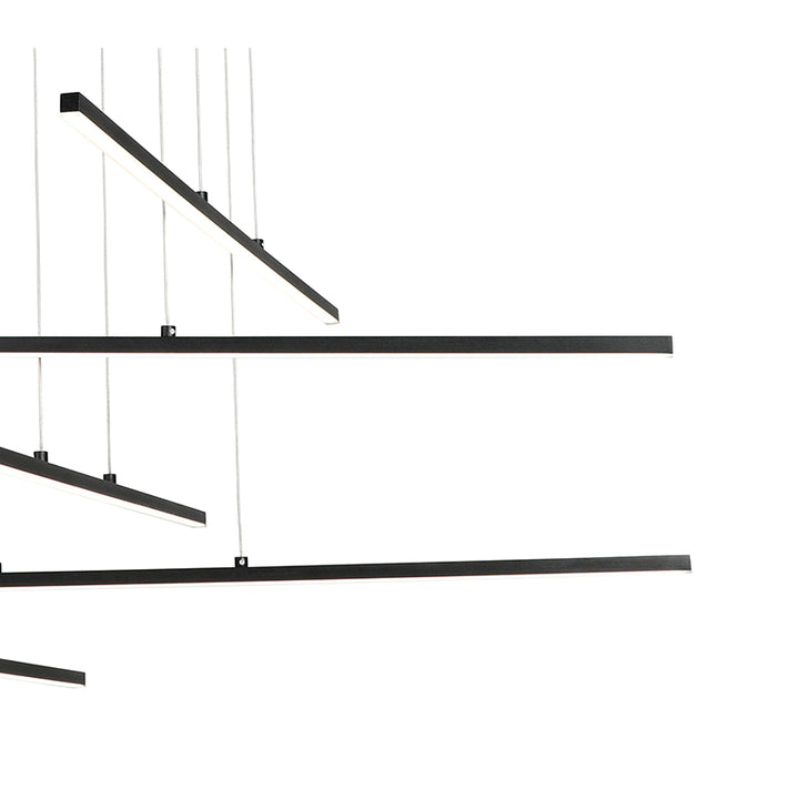 Frame LED Ceiling Fixture with Hanging Stick Pendants &amp;