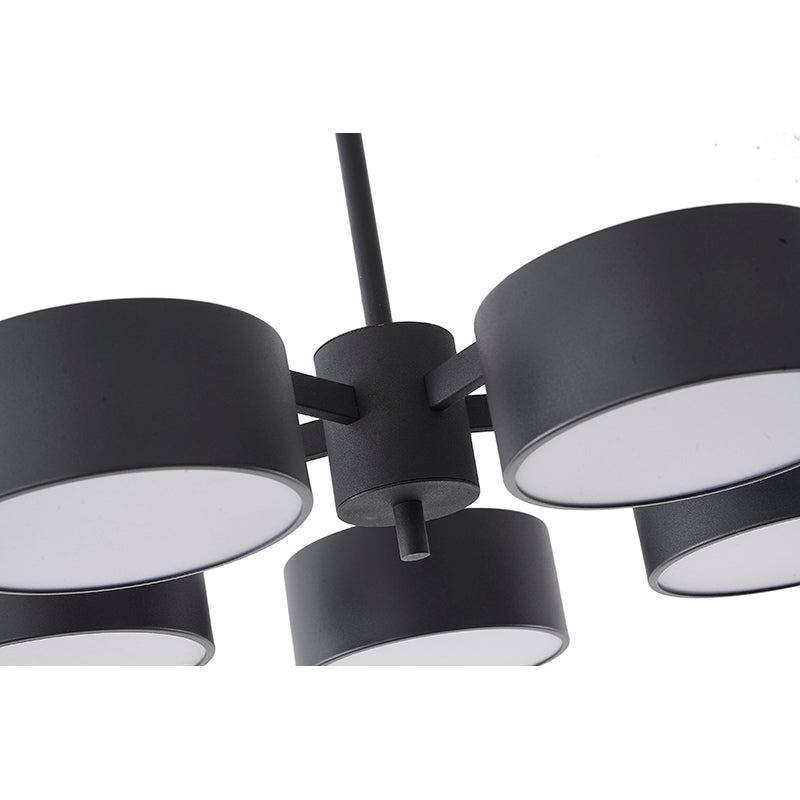Frame Light Fixture with Shades and Frosted Diffusers by Bethel - view 4