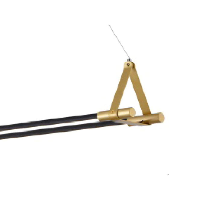 Black &amp; Gold Linear LED Light Fixture
