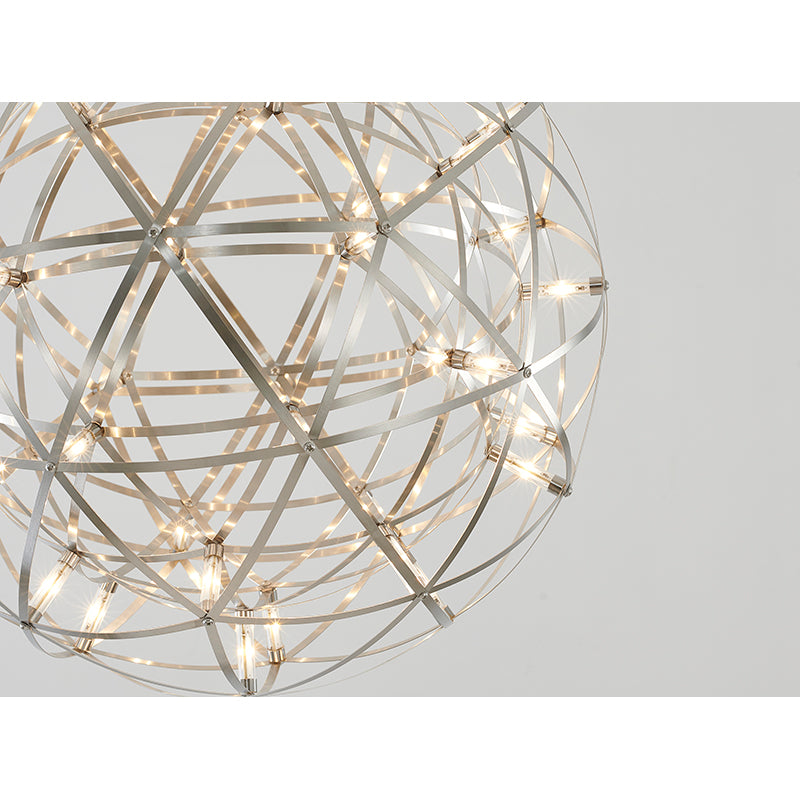 Round Metal Frame LED Ceiling Fixture with LED Star Lights by Bethel - view 23