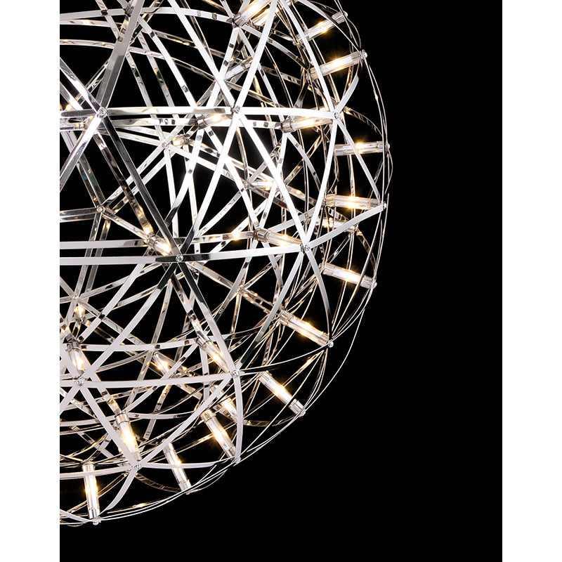 Round Metal Frame LED Ceiling Fixture with LED Star Lights by Bethel - view 26