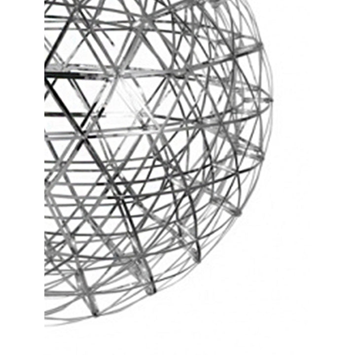 Round Metal Frame Ceiling Fixture with LED Star Lights by Bethel - view 7