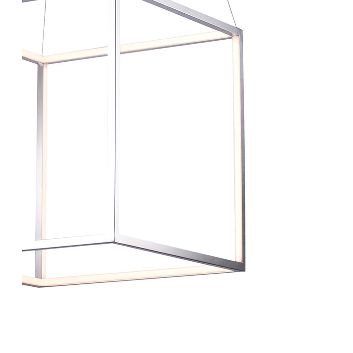 Shiny Nickel Chandelier by Bethel - view 2