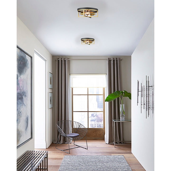 Round and Cage Flush Mount Light by Bethel - view 12