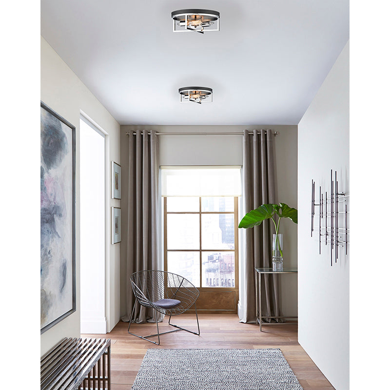 Round and Cage Flush Mount Light by Bethel - view 5