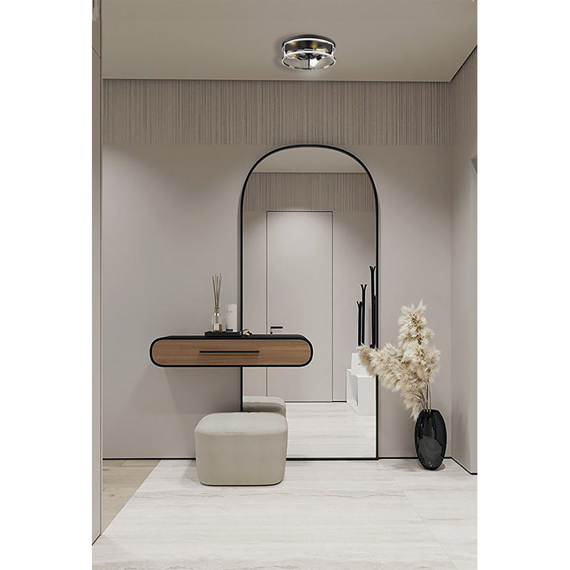 Round Iron Framed Flush Mount Light by Bethel - view 34