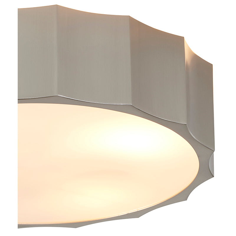 Iron Wave Flushmount with Acrylic Bottom Cover Flush Mount by Bethel - view 11