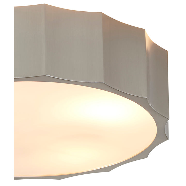 Iron Wave Flushmount with Acrylic Bottom Cover Flush Mount by Bethel - view 11