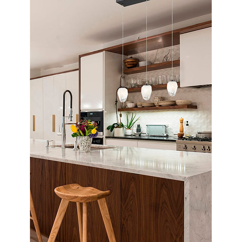 Frame Island Light with Glass Hanging Pendants by Bethel - view 5