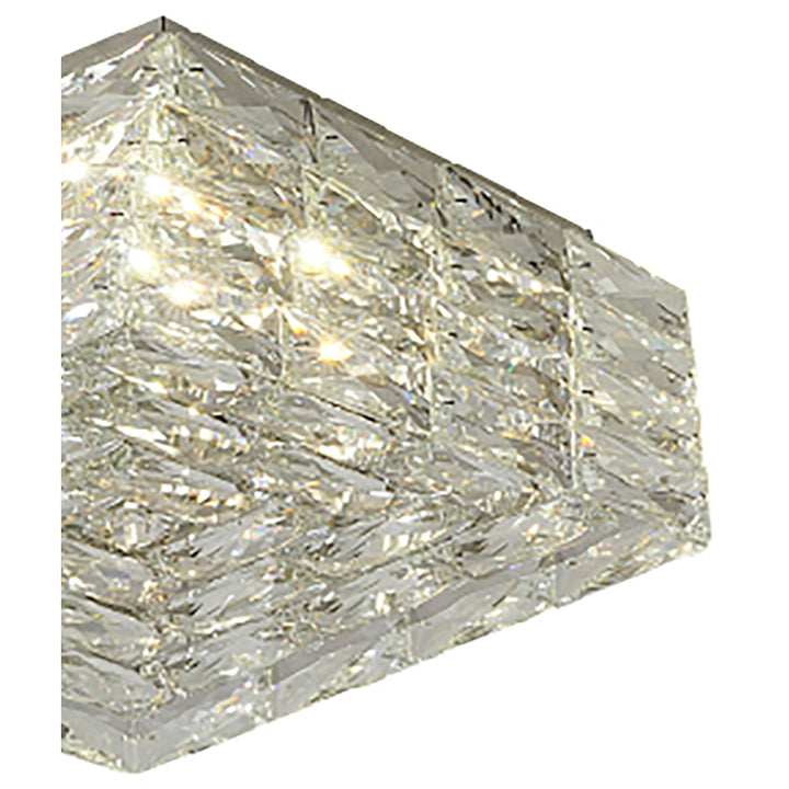 Chrome Frame LED Flush Mount with Clear Crystals (ZP131) by Bethel - view 2