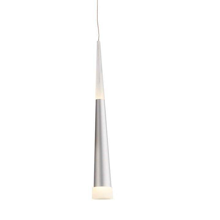 Kitchen Island Light with Sand Silver Hanging Pendants &amp; Frosted Acrylic Diffusers