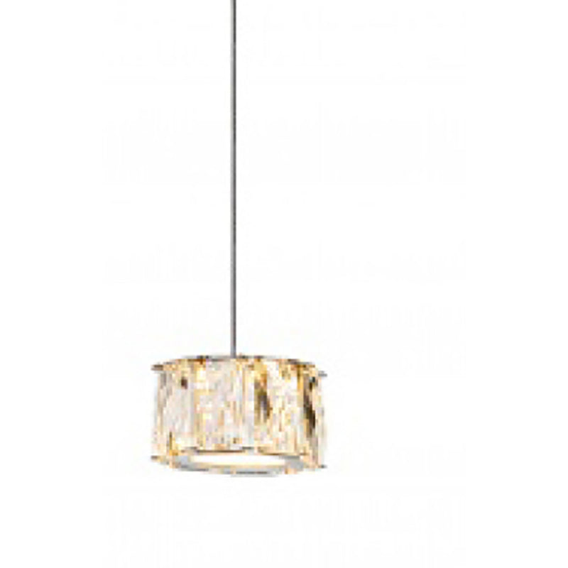 Chrome Metal Frame LED Island Light with Clear Crystal Hanging Pendants (GL320) by Bethel - view 4