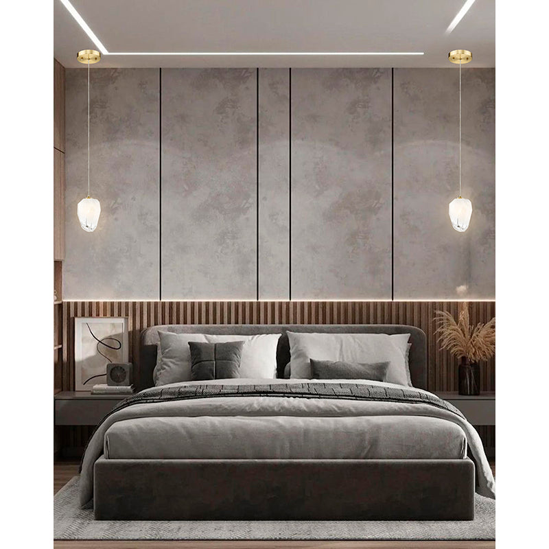 Frame Pendant Light with Glass Shade by Bethel - view 16