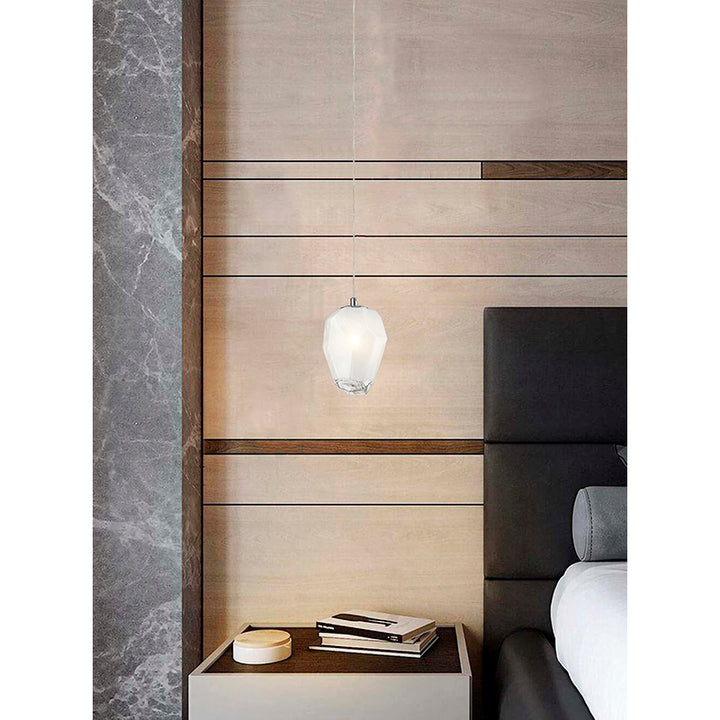 Frame Pendant Light with Glass Shade by Bethel - view 9