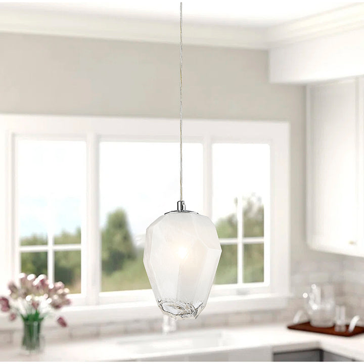 Frame Pendant Light with Glass Shade by Bethel - view 11