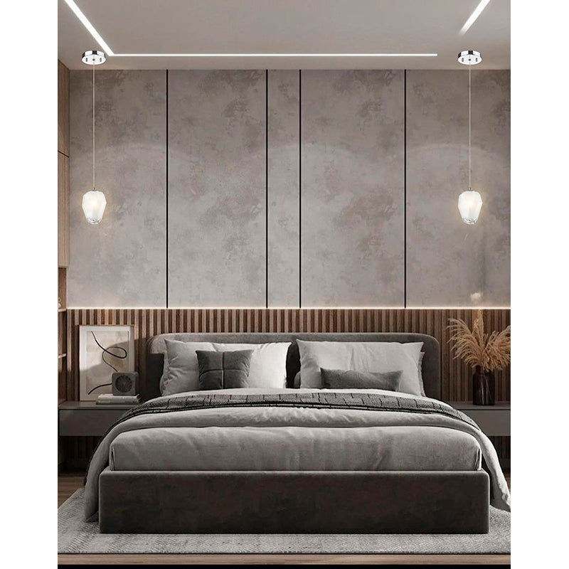 Frame Pendant Light with Glass Shade by Bethel - view 12