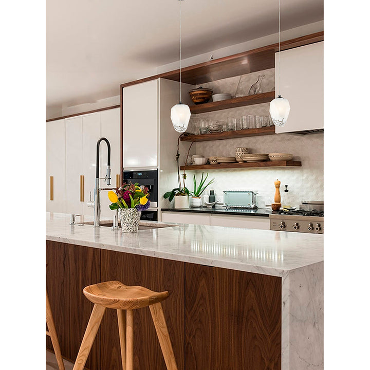 Frame Pendant Light with Glass Shade by Bethel - view 4