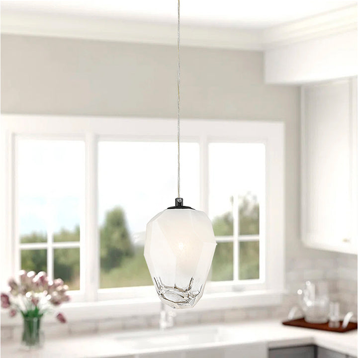 Frame Pendant Light with Glass Shade by Bethel - view 6