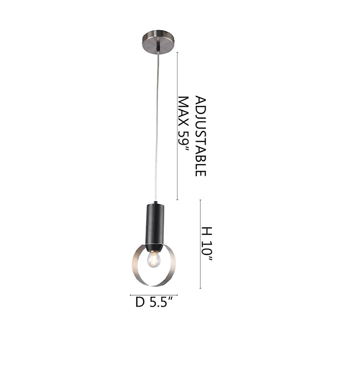 Loop Single Pendant Light by Bethel - view 9