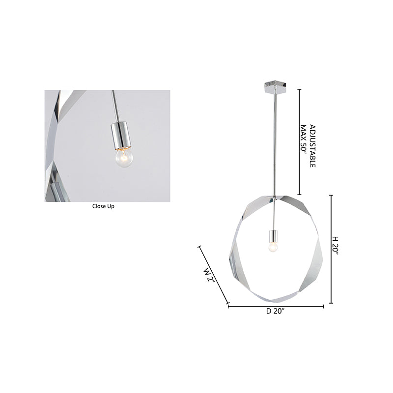 Twisted Ring Pendant Light by Bethel - view 11