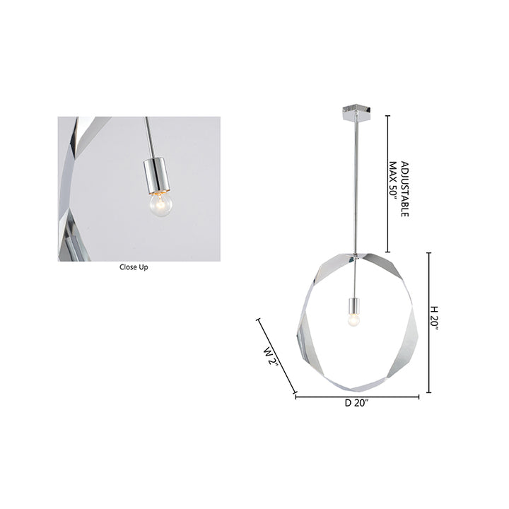 Twisted Ring Pendant Light by Bethel - view 11
