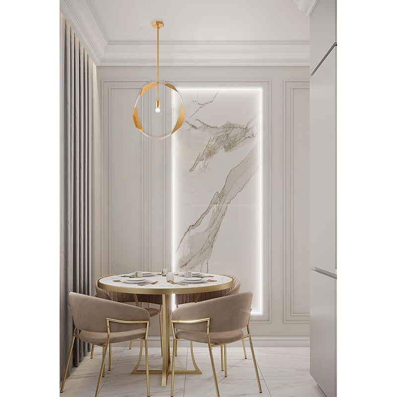 Twisted Ring Pendant Light by Bethel - view 5