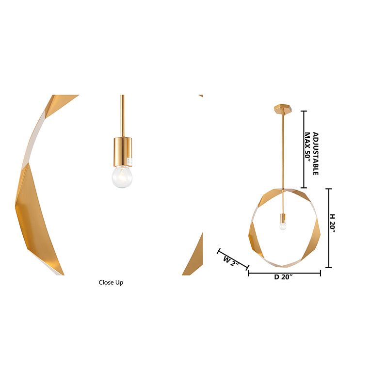 Twisted Ring Pendant Light by Bethel - view 6