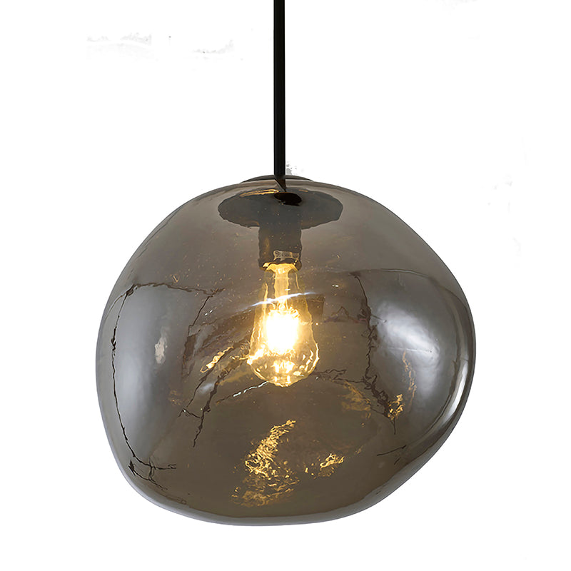 Satin Black Glass Pendant by Bethel - view 3