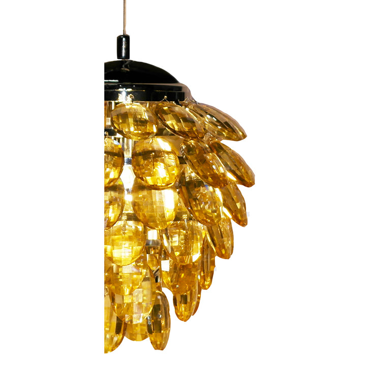 Crystal Pineapple Pendant Light with Frame by Bethel - view 2