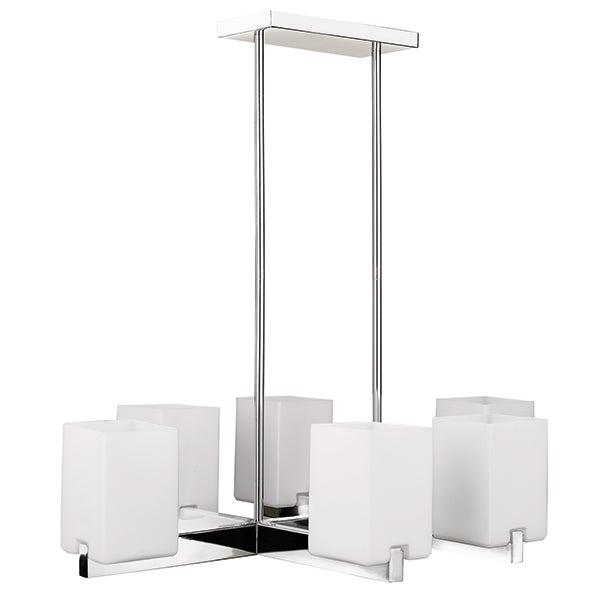Pinnacle 6-Light Chandelier in Polished Chrome by Russell