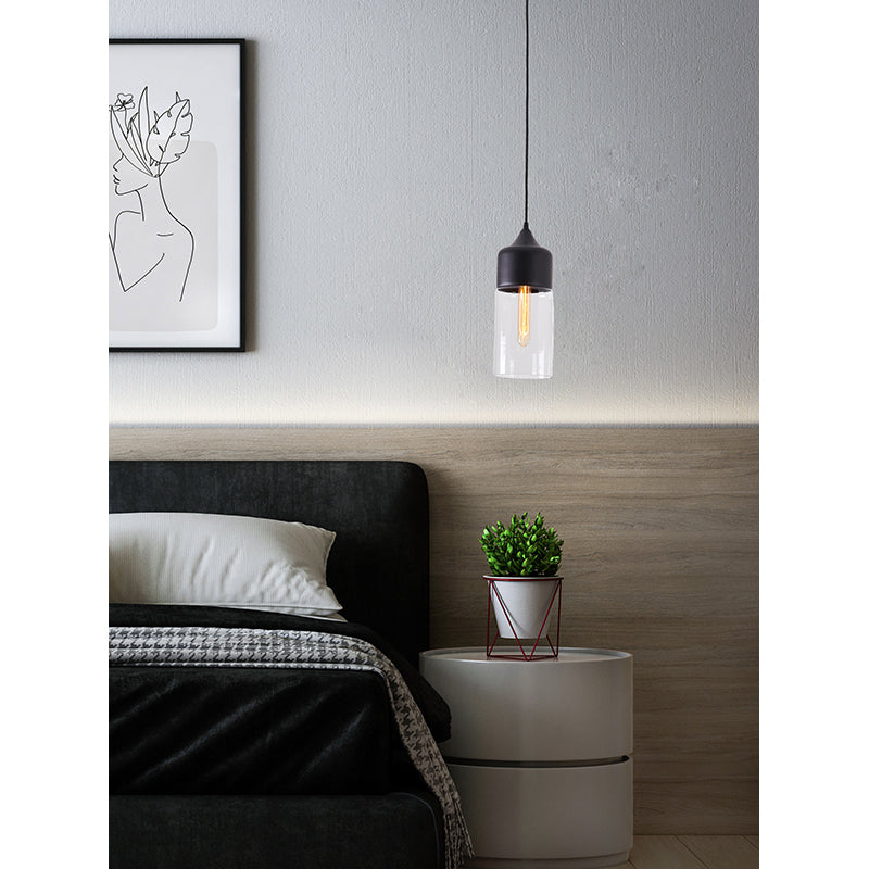 Frame Single Pendant Light with Clear Glass Shade by Bethel - view 5