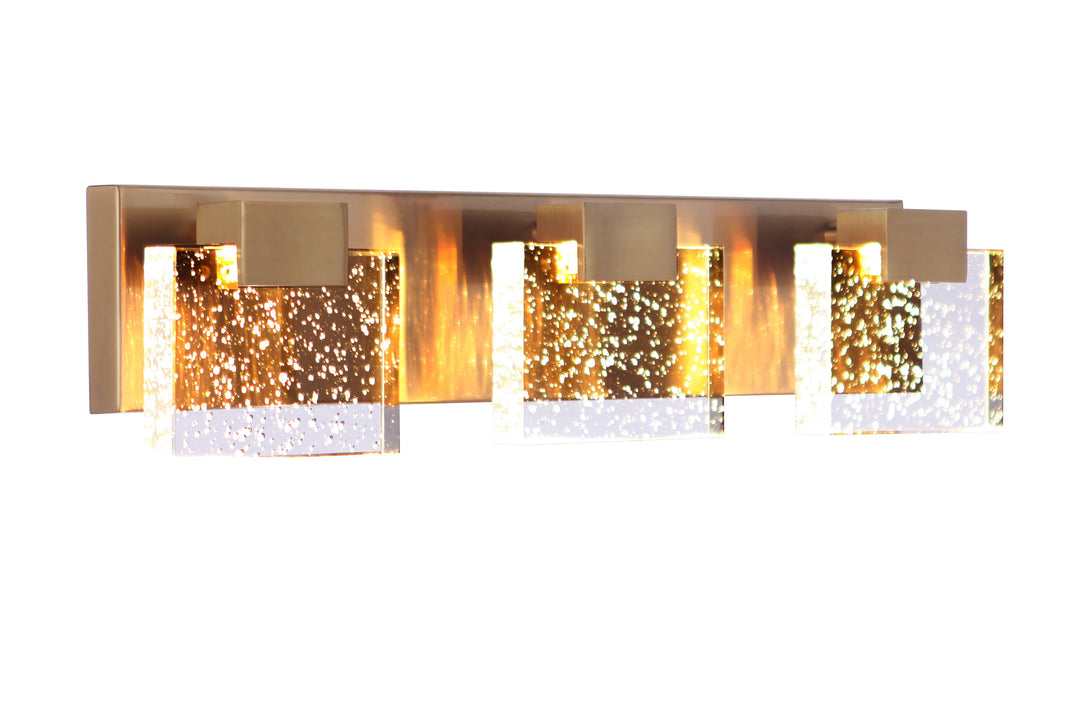 Alamere LED Vanity Light in Satin Brass by Craftmade