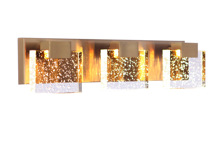 Alamere LED Vanity Light in Satin Brass by Craftmade
