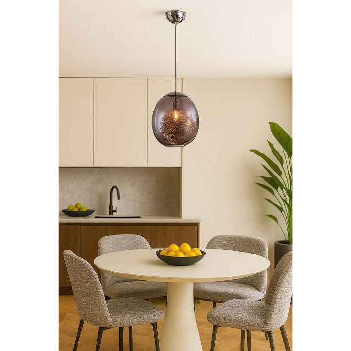 Single Pendant Acrylic Orb Light with Hardware by Bethel - view 21