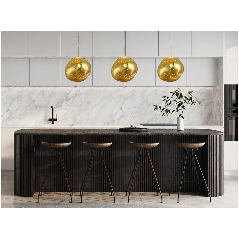 Single Pendant Acrylic Orb Light with Hardware by Bethel - view 14