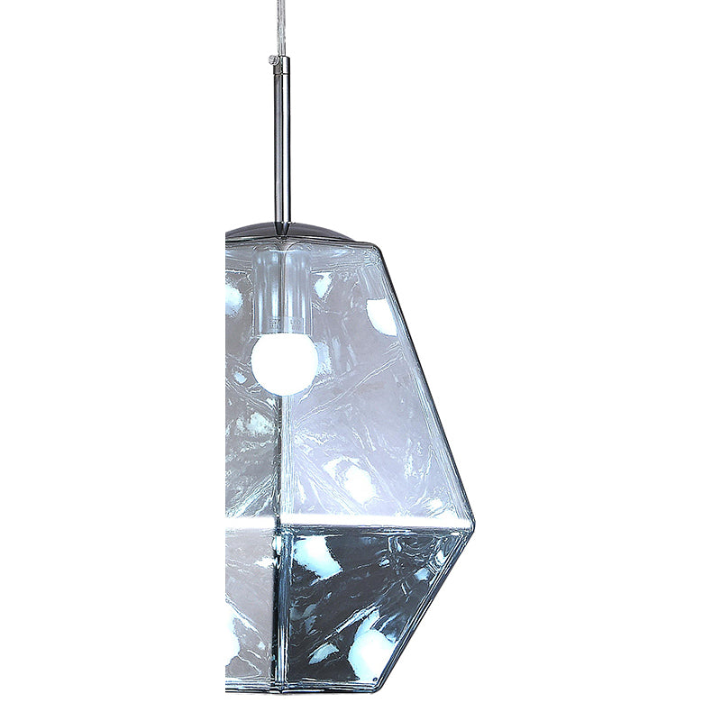 Acrylic Shade Single Pendant Light with Hardware by Bethel - view 7