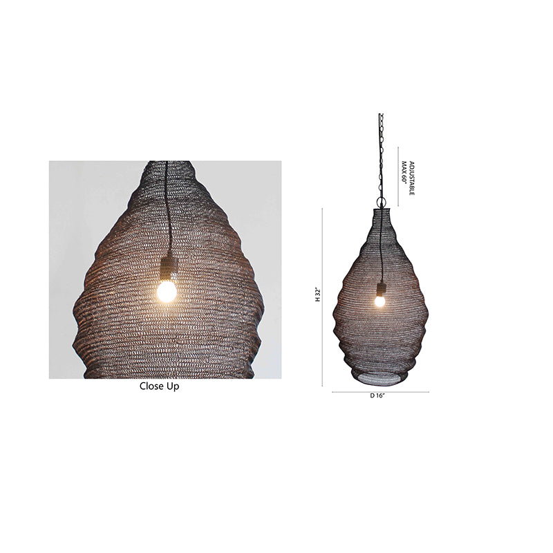 Powder Coat Chandelier by Bethel - view 8