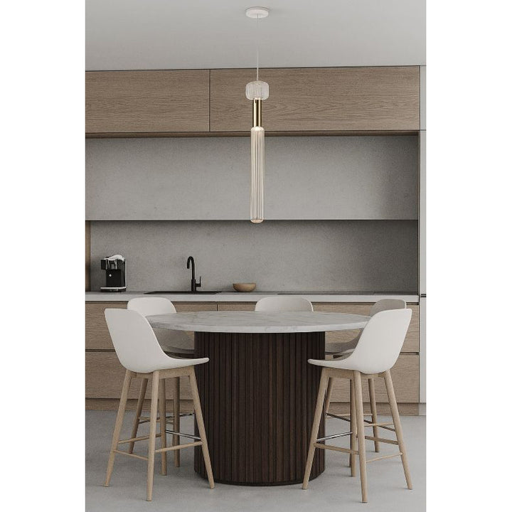 Clear Glass LED Pendant Light with Hardware by Bethel - view 16