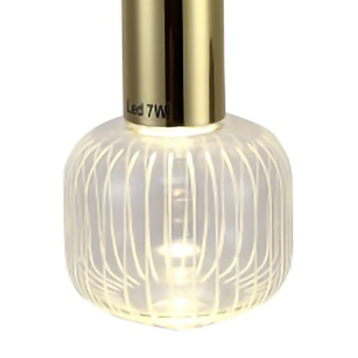 Clear Glass LED Pendant Light with Hardware by Bethel - view 8