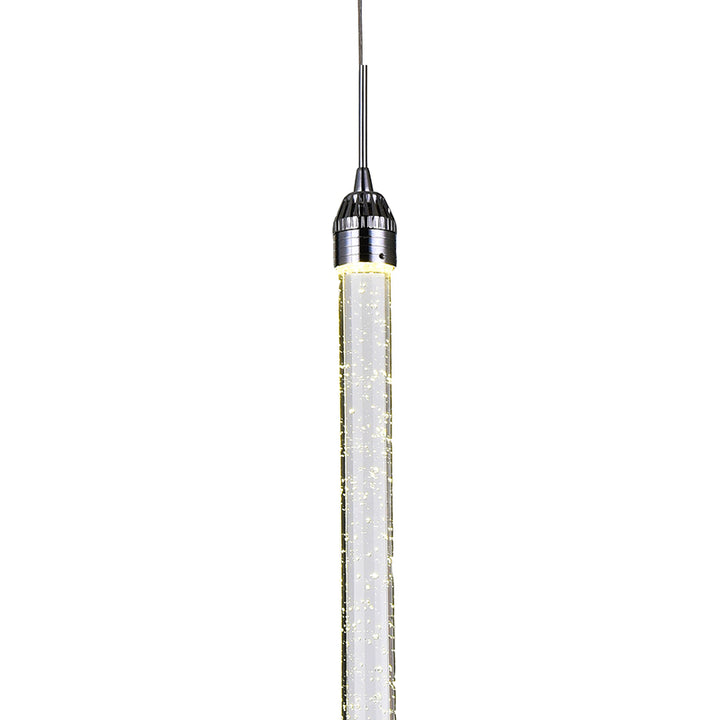 Single Pendant Clear Bubble Crystal Light with Hardware by Bethel - view 2