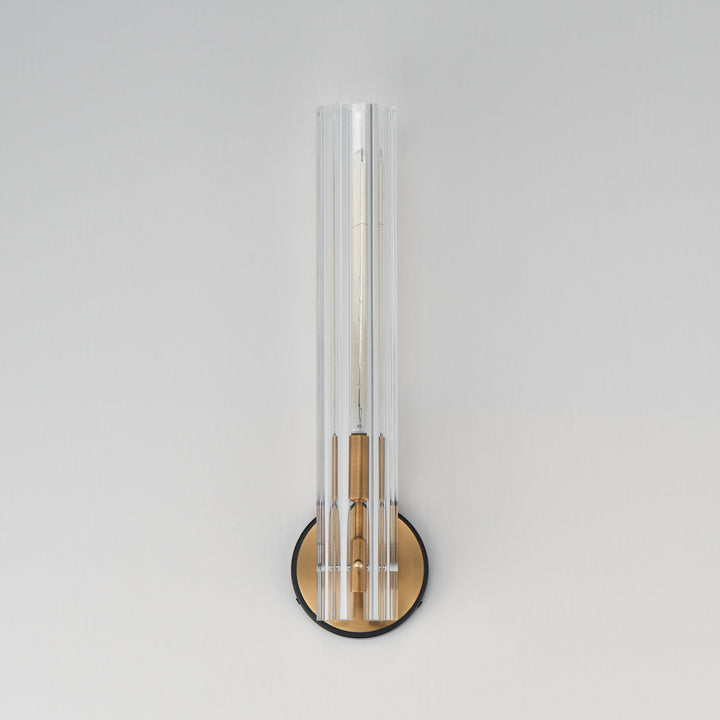 Flambeau 1-Light Wall Sconce Black / Antique Brass alternate view