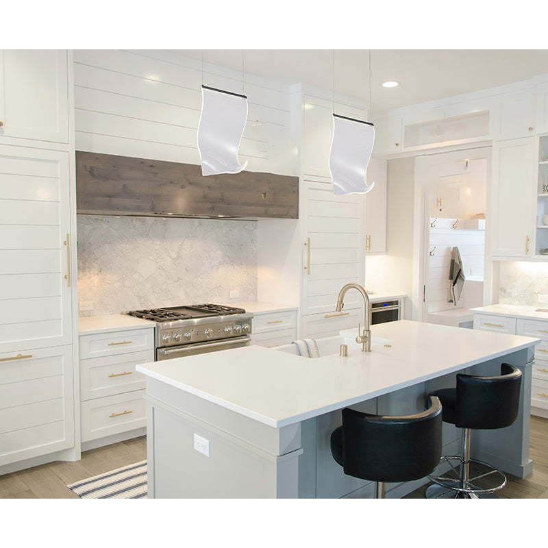 Acrylic Crumbled Sheet Pendant Light with Hardware by Bethel - view 3