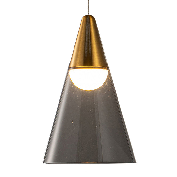 Metal Frame Single Pendant Light with Acrylic Shade by Bethel - view 5