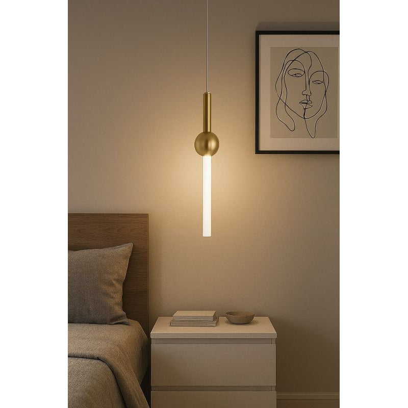 Single Pendant Light with Acrylic Shade by Bethel - view 8