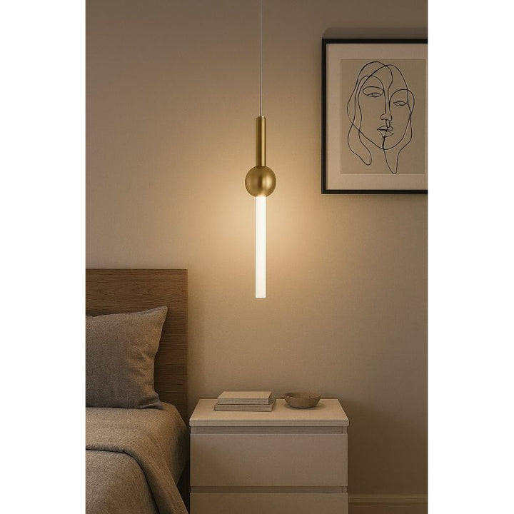 Single Pendant Light with Acrylic Shade by Bethel - view 8