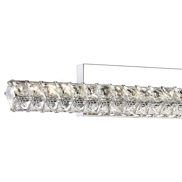 Chrome Crystal Vanity Light by Bethel - view 4