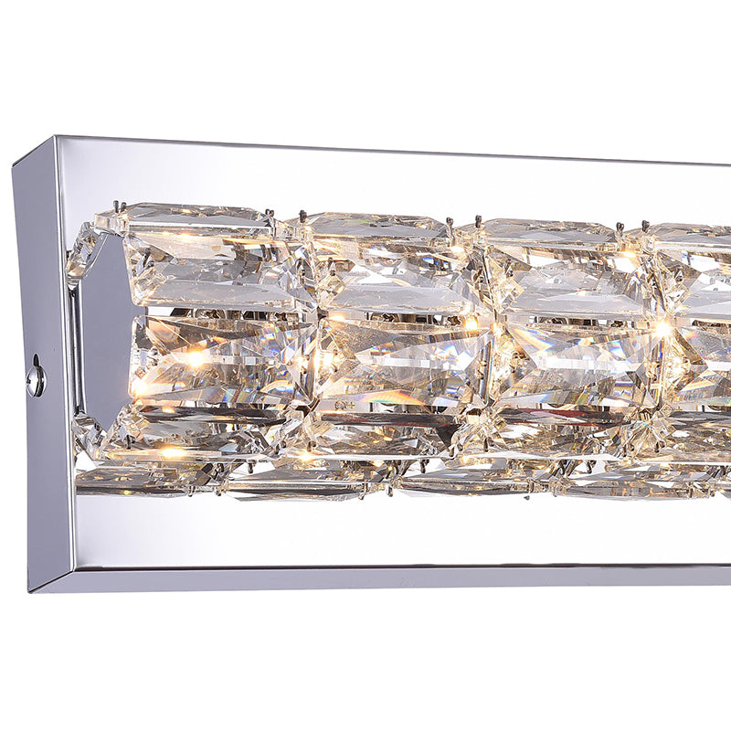 Frame LED Wall Sconce with Clear Crystals by Bethel - view 12
