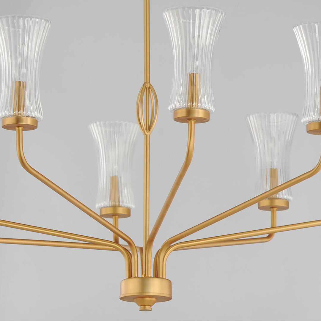 Camelot 8-Light Chandelier Natural Aged Brass alternate view