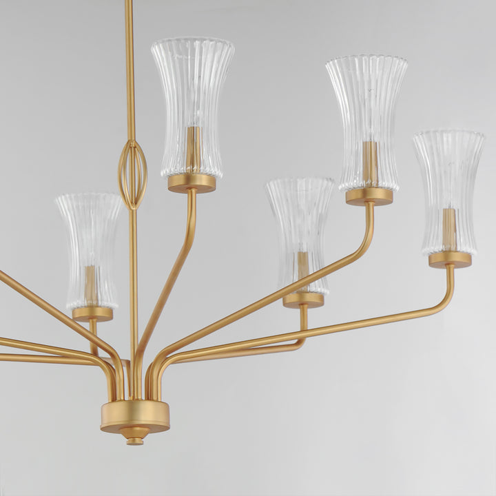 Camelot 8-Light Chandelier Natural Aged Brass alternate view
