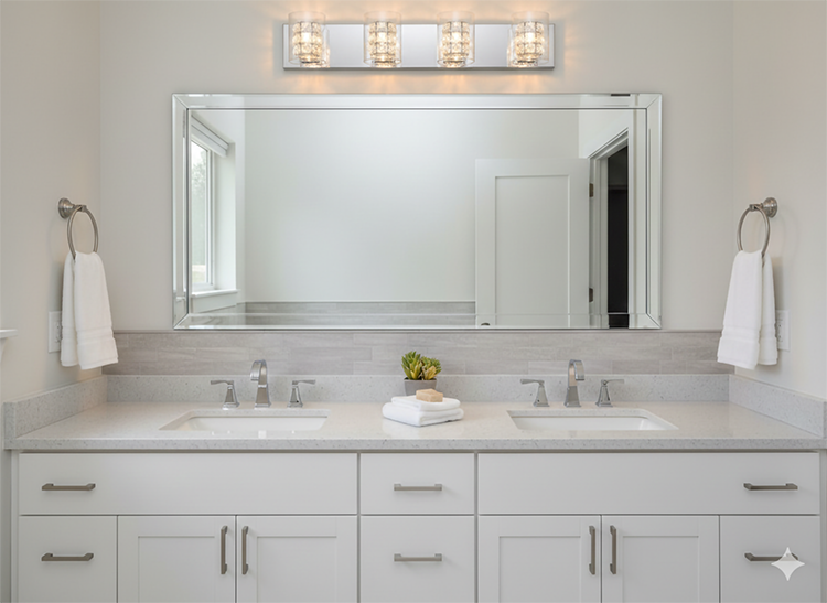 Chrome Crystal Vanity Light (ZP50) by Bethel - view 2